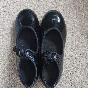 Capezio Shiny Black Kids Dress Shoes
